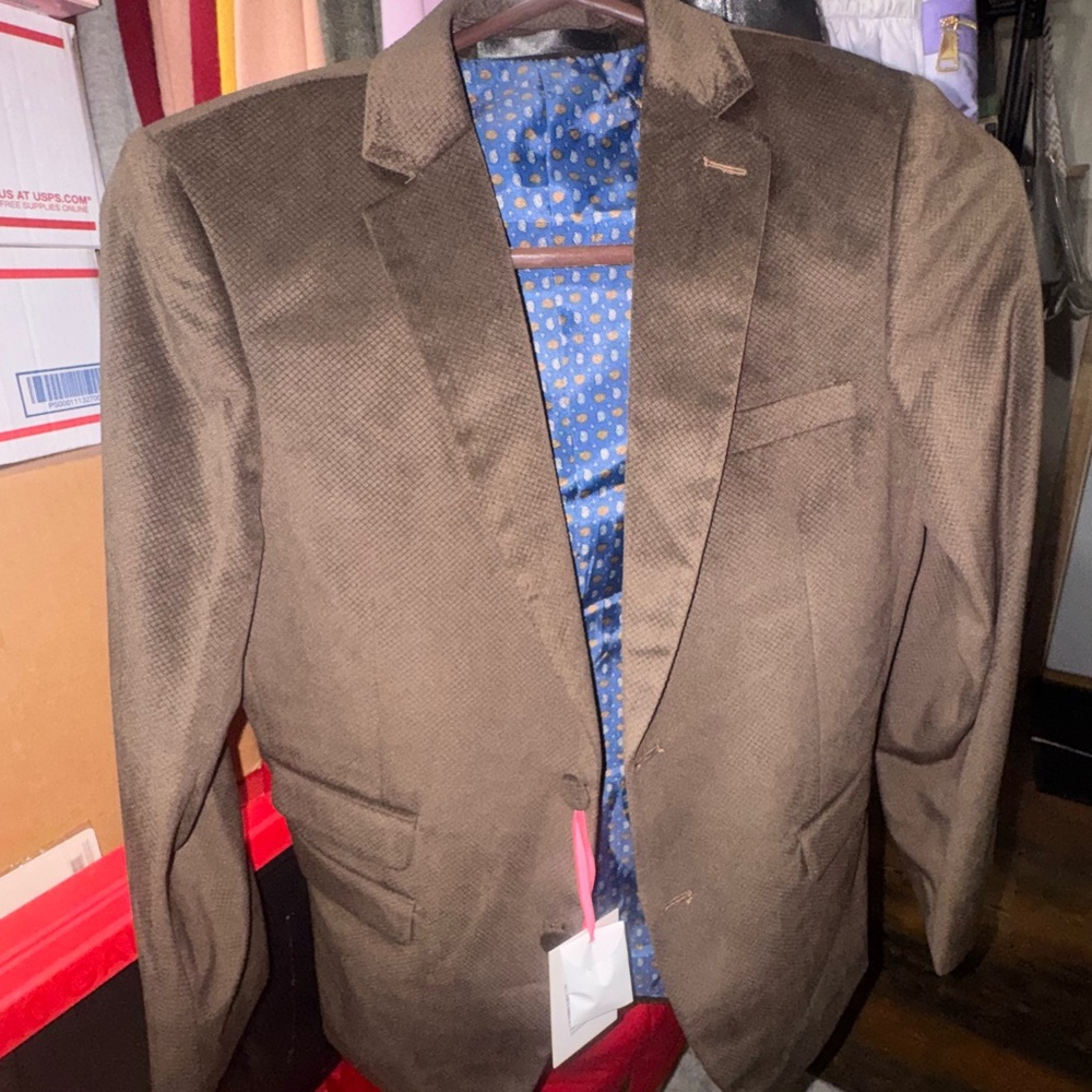 Isaac Mizrahi Chocolate Blazer with coordinating slacks